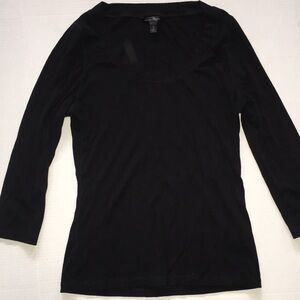 Banana Republic 3/4 Sleeve Black Top | Size M